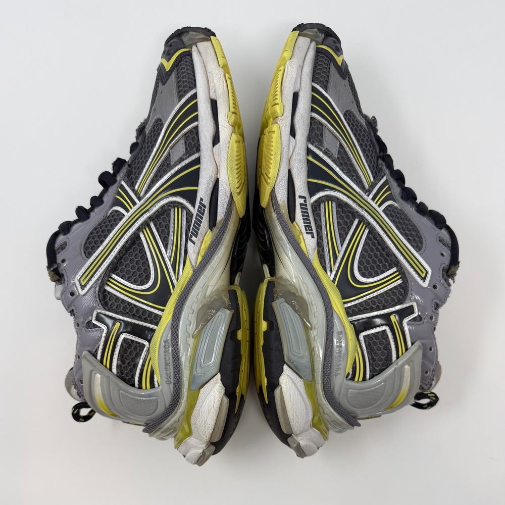 Balenciaga Runner Sneaker Grey/Yellow Size 10 US 43 EU - Picture 3 of 8